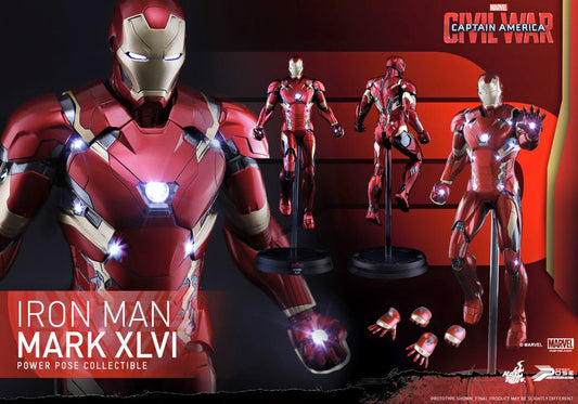 PRE-LOVED - Hot Toys - Captain America Civil War - PPS003: Iron Man Mark XLVI Power Pose