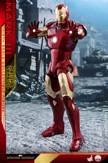 Special SALES - PRE-LOVED - HOT TOYS - QS012 - IRON MAN MARK III DELUXE VERSION