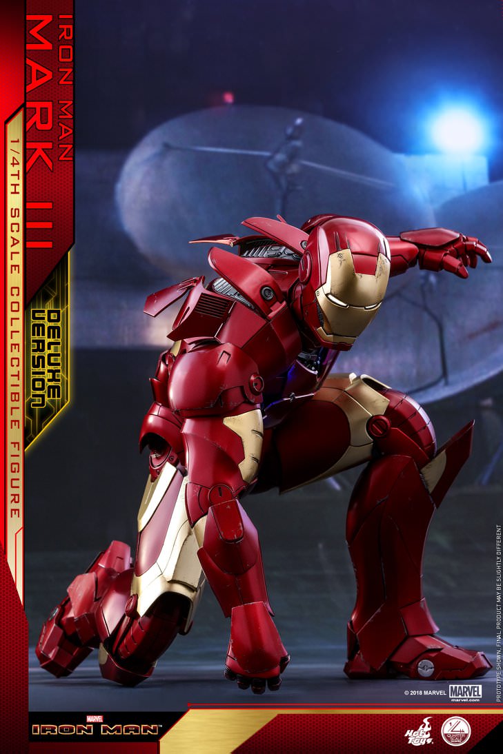 Special SALES - PRE-LOVED - HOT TOYS - QS012 - IRON MAN MARK III DELUXE VERSION