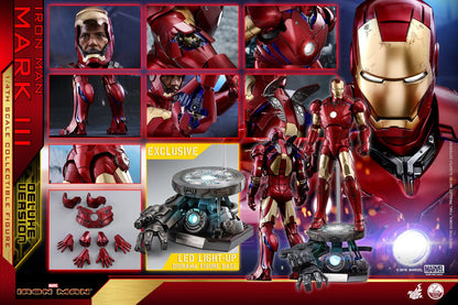 Special SALES - PRE-LOVED - HOT TOYS - QS012 - IRON MAN MARK III DELUXE VERSION