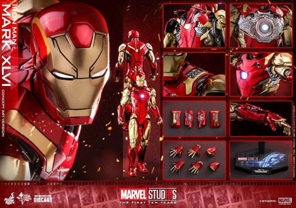 PRE-LOVED - Hot Toys Exclusive - MMS486D25 - Iron Man Mark 46 (First 10 years Concept Art Version)