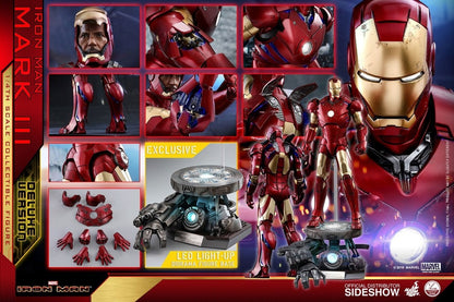 PRE-LOVED - Hot Toys - QS012 - Iron Man: 1/4 Iron Man Mark 3 (Deluxe Version)