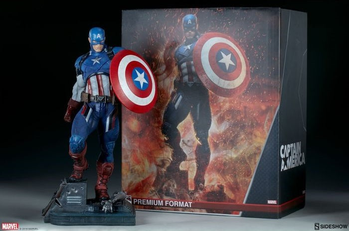 PRE-LOVED - Sideshow Collectibles - Captain America Premium Format (Collector Edition)