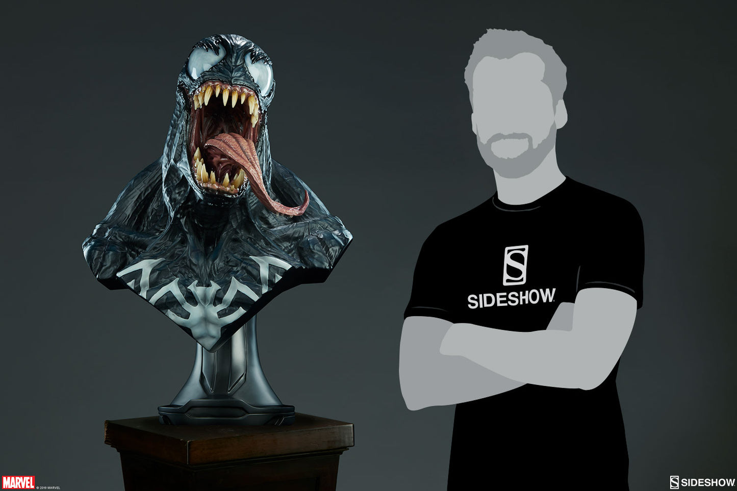 PRE-LOVED - Sideshow Collectibles - 400315 - Venom Life Size Bust