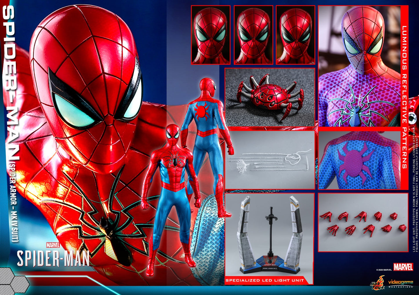 PRE-LOVED - Hot Toys - VGM043 - Marvel's Spider-Man: Spider Armor Mark IV Suit