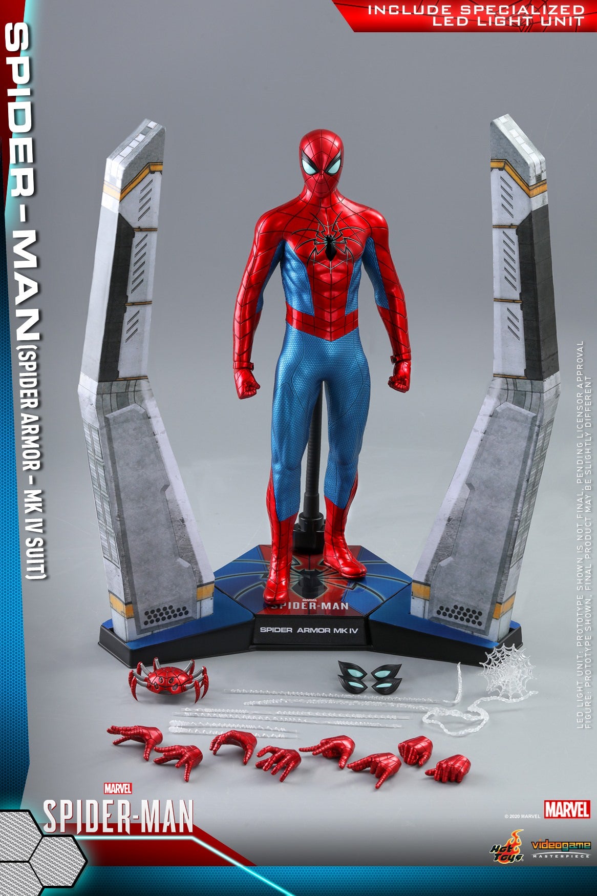 PRE-LOVED - Hot Toys - VGM043 - Marvel's Spider-Man: Spider Armor Mark IV Suit