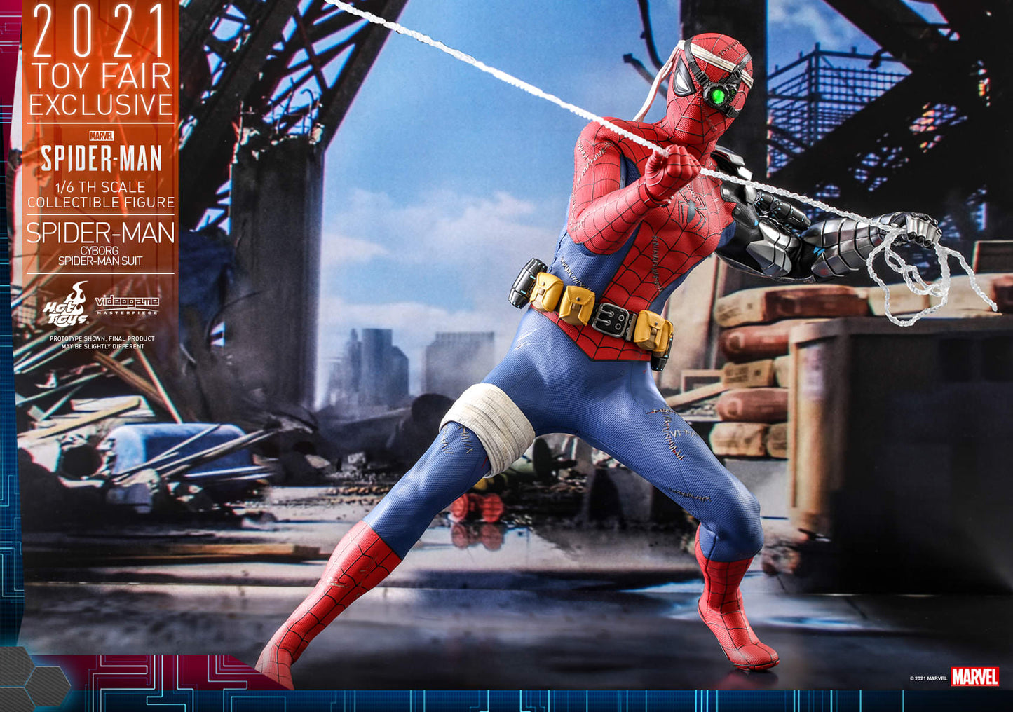 PRE-LOVED - Hot Toys 2021 Toy Fair Exclusive - VGM051 - Marvel’s Spider-Man – Cyborg Suit