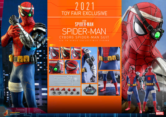 PRE-LOVED - Hot Toys 2021 Toy Fair Exclusive - VGM051 - Marvel’s Spider-Man – Cyborg Suit